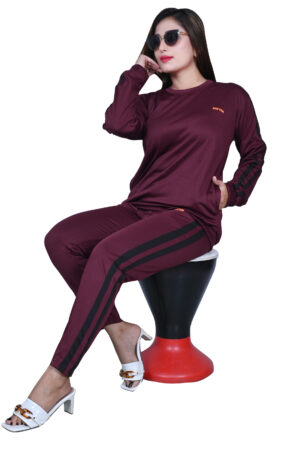 Tracksuit-SC-8(Wine-Side black double patti)