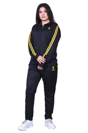 Tracksuit-Black(Yellow Double Patti)